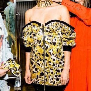 NWT H&M x Moschino Off the Shoulder Dress